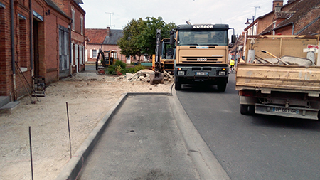 réfection des trottoirs de Chaon - 2015